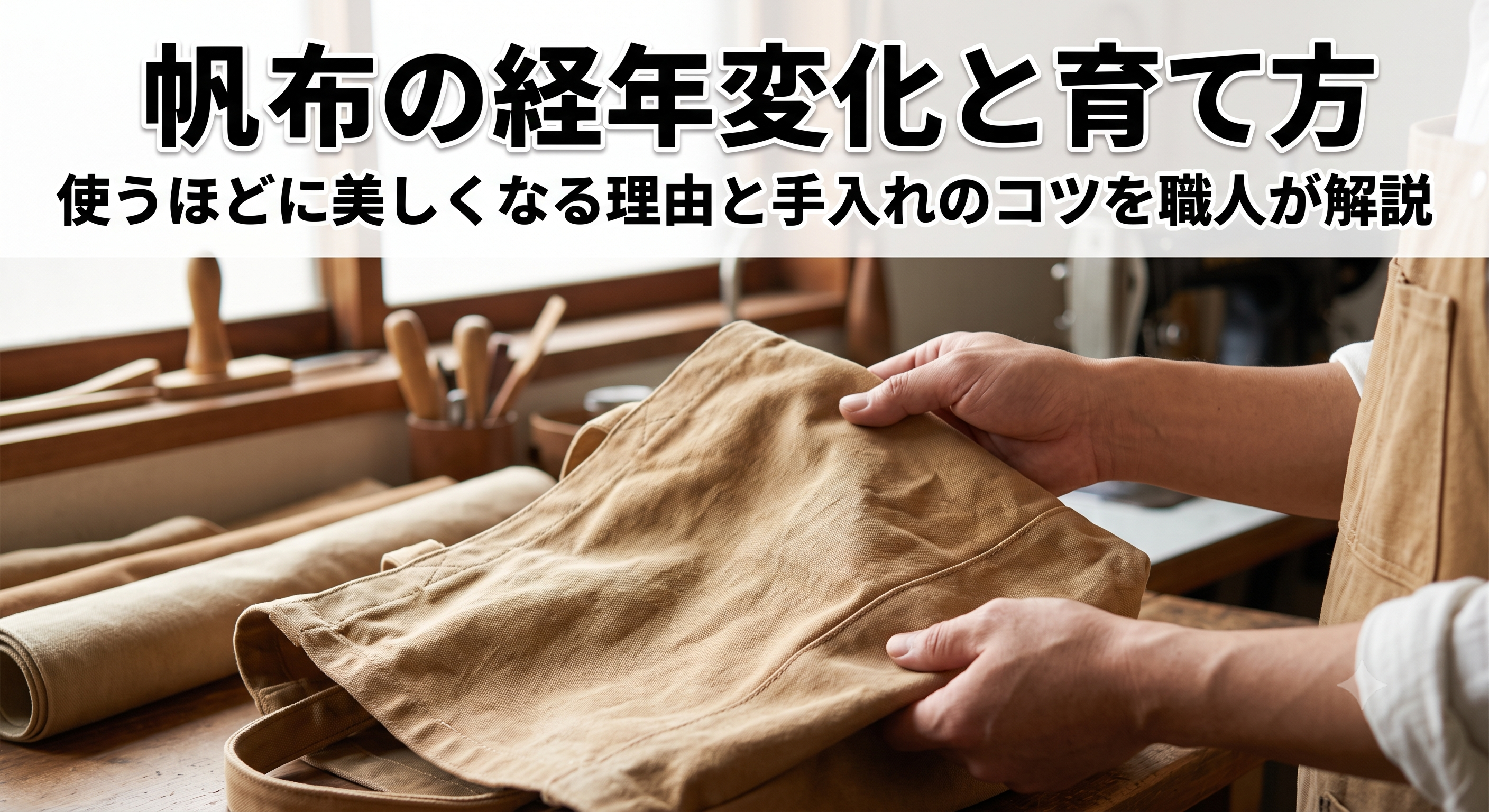 帆布の経年変化と育て方|使うほどに美しくなる理由と手入れのコツを職人が解説