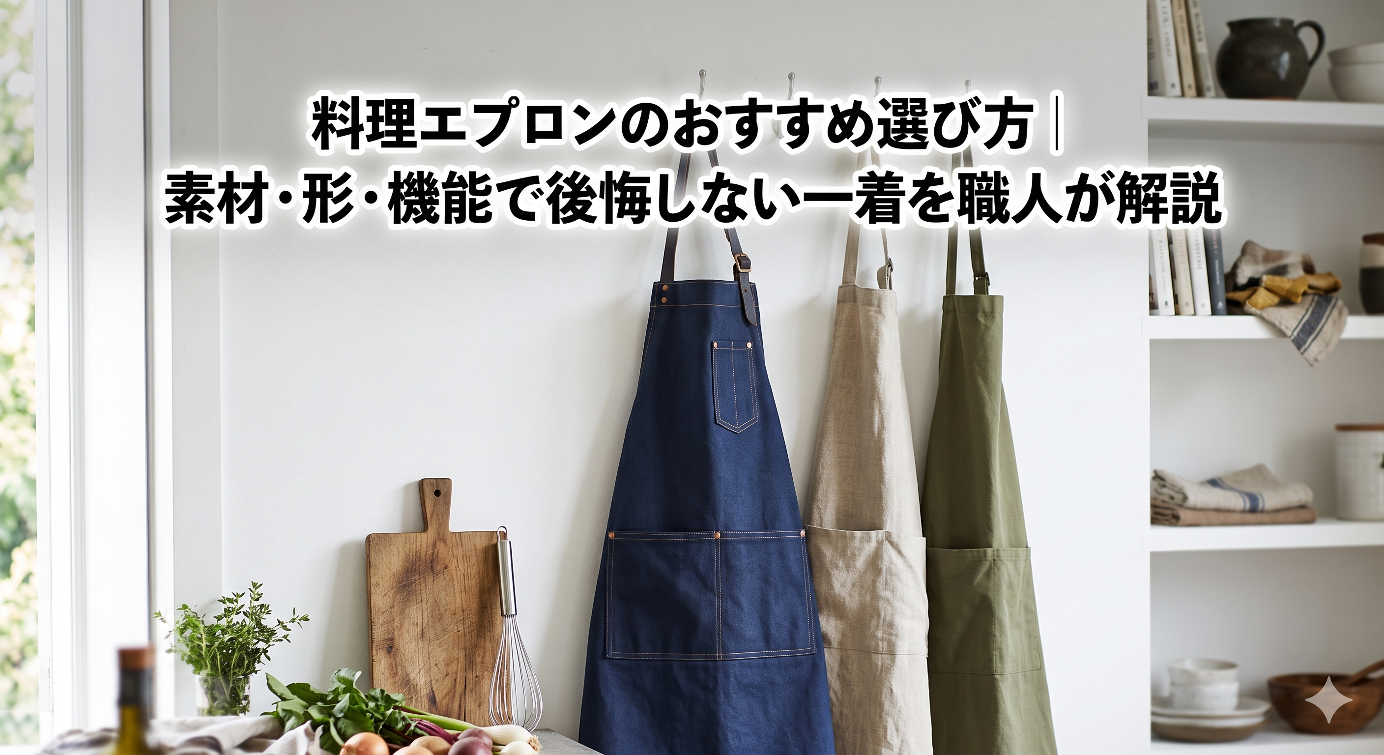 料理エプロンのおすすめ選び方｜素材・形・機能で後悔しない一着を職人が解説