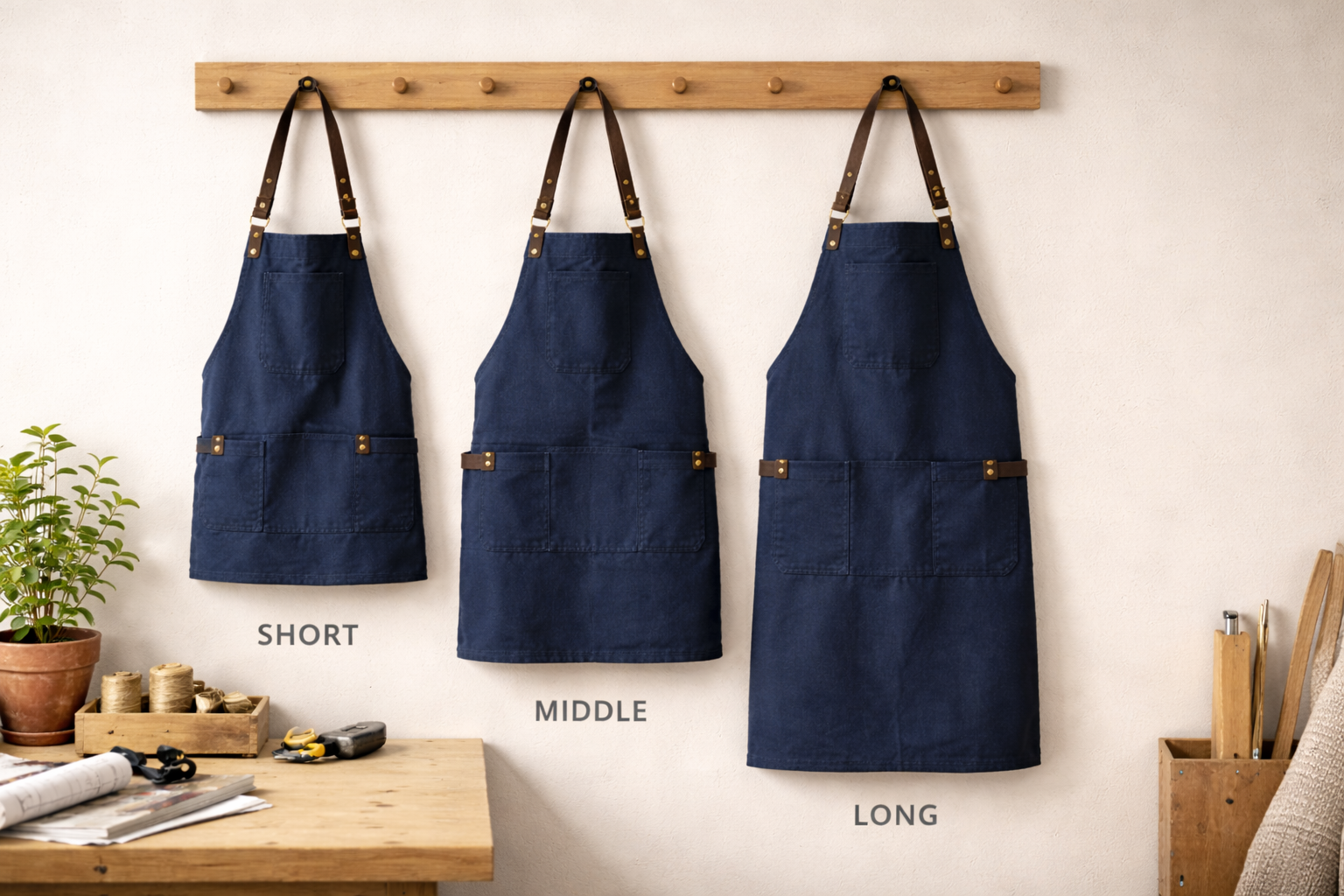 ワークエプロン サイズ選び徹底ガイド｜失敗しない測り方とシーン別の最適丈を解説